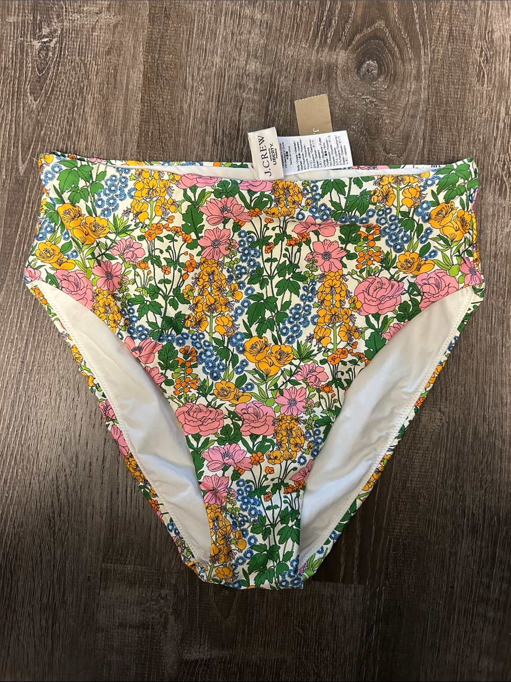 NWT J. Crew x LIBERTY Floral High-Rise Bikini Bottoms